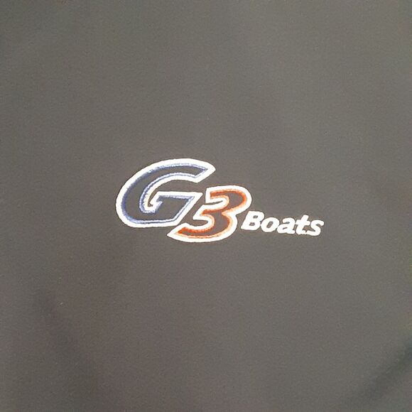 G3 Boats Team 365 Adult Mens M Blue Full Zip Lightweight Jacket Polyester Blend - Picture 2 of 10